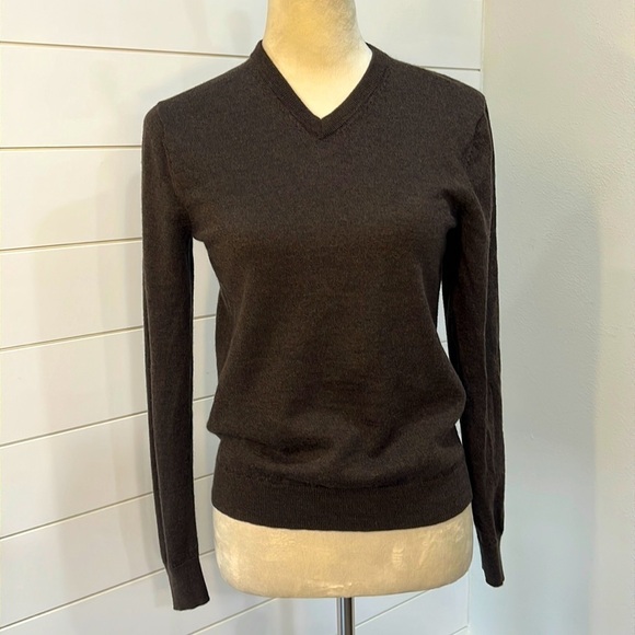 BONOBOS 100% MERINO WOOL SWEATER SZ XS BROWN VERY SOFT UNISEX - Picture 1 of 6